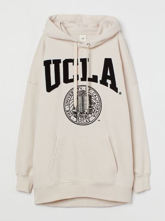 H&M Tops - H&M | Women’s Oversized Tan UCLA Varsity Hoodie
